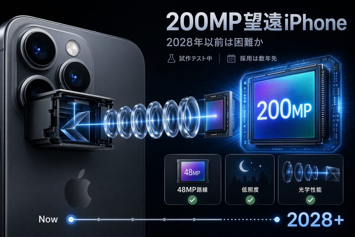 iPhoneが2億画素カメラを搭載するのは数年先？