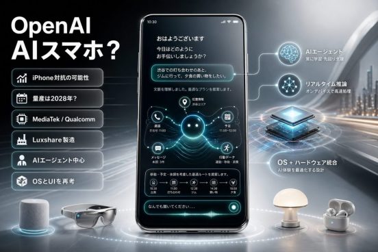 気が変わった？ オープンAI、独自のスマホを開発中か