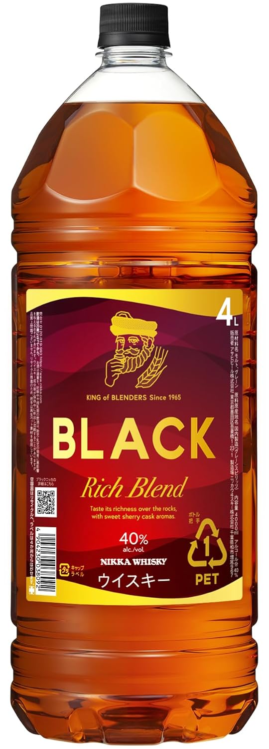 毎日の晩酌に！ 大容量4Lの「ブラックニッカ リッチブレンド」がAmazonで5000円台！