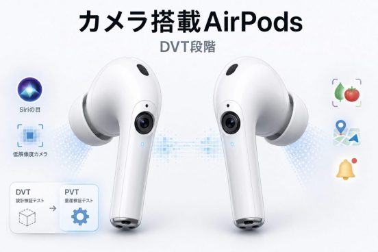 「カメラ搭載AirPods」の開発順調！ Siriの「目」としての役割が見えてきた