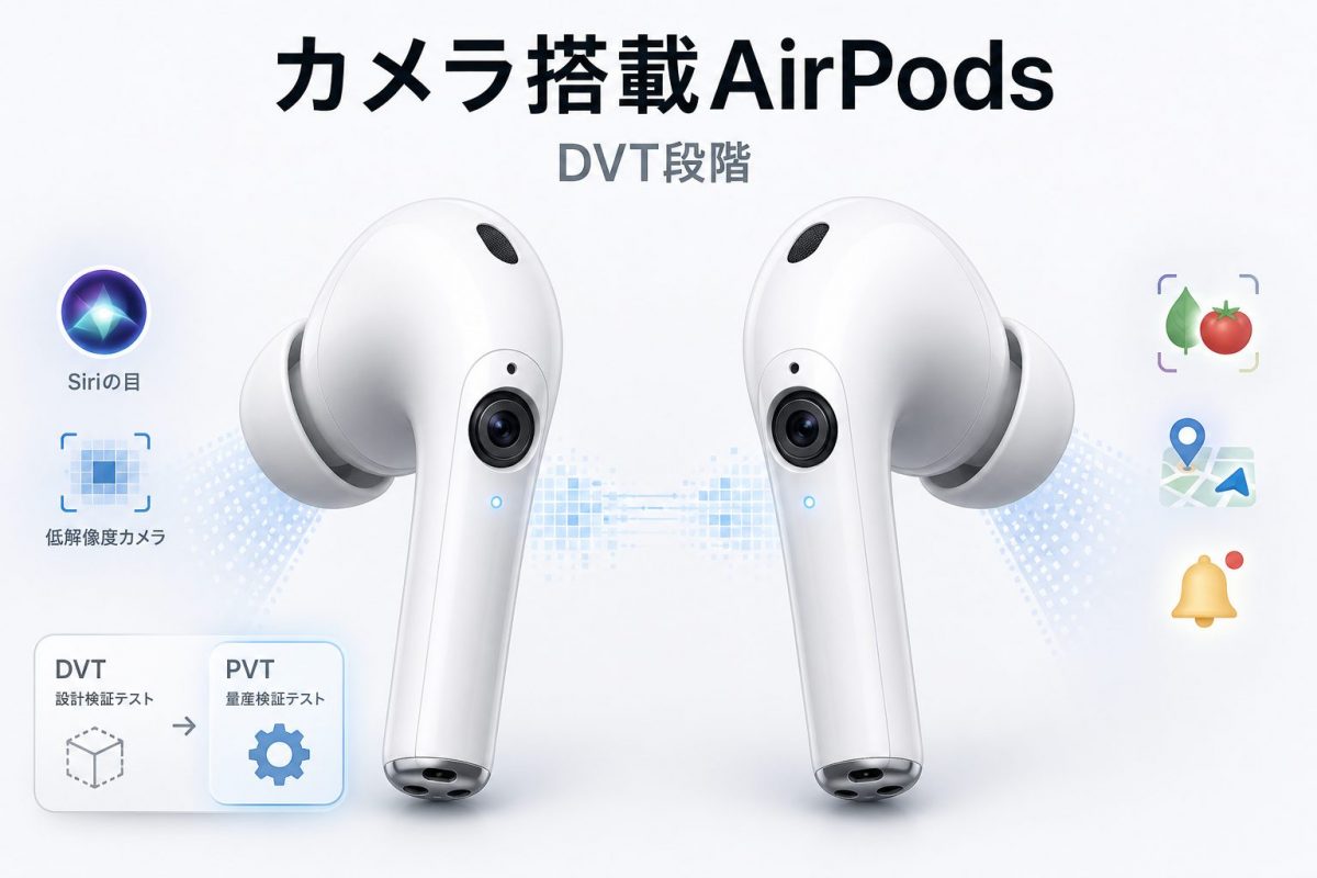 「カメラ搭載AirPods」の開発順調！ Siriの「目」としての役割が見えてきた