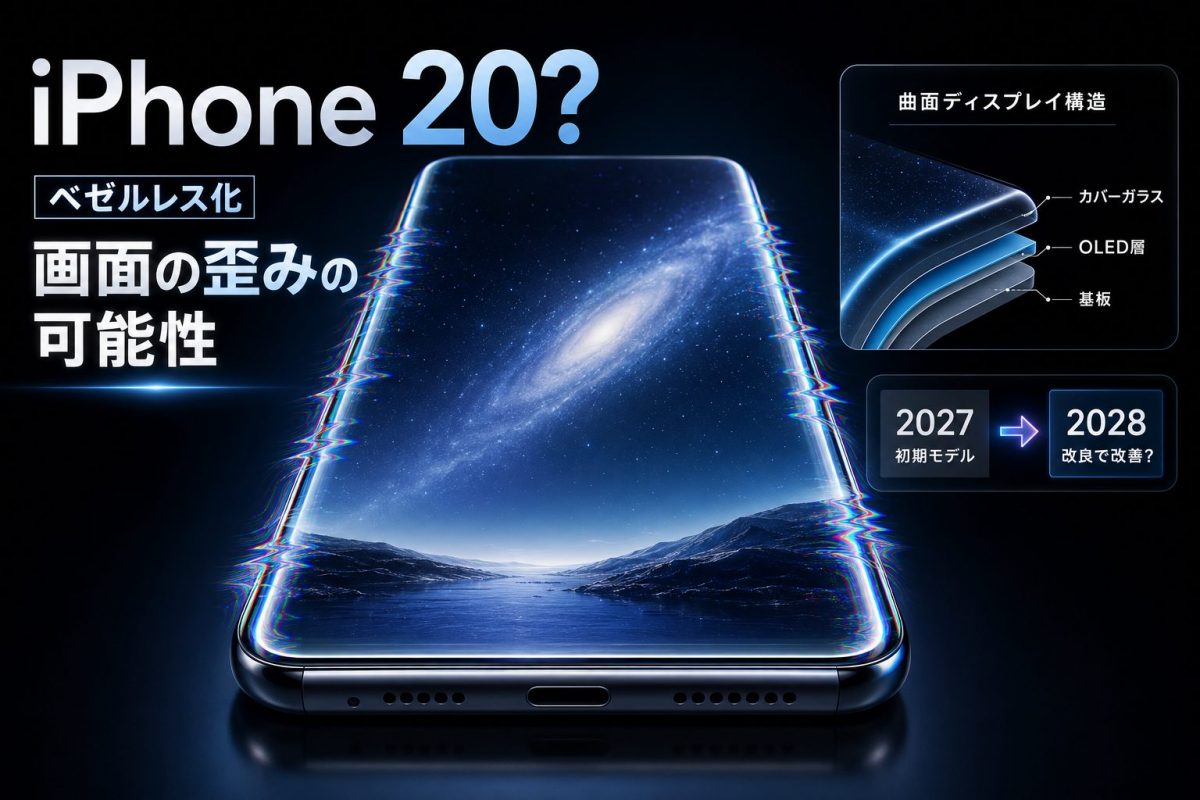 ガラスのようなiPhone 20、画面が歪む可能性が浮上！