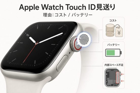 Apple Watch、Touch IDの搭載は見送り？ 方針転換の理由とは