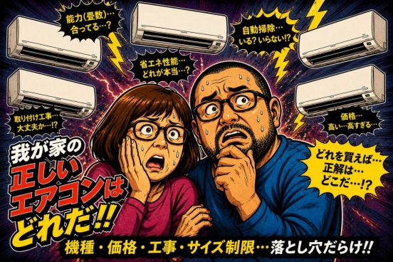 50代夫婦、人生最後のエアコン買い替え奮戦記。機種・機能・価格……どれを買えば正解なの？