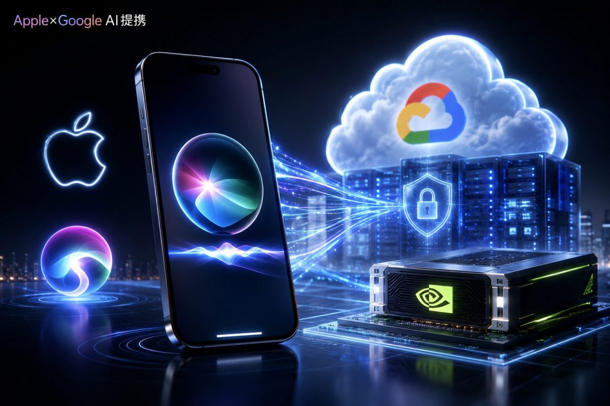 アップルとGoogleのAI提携に新たな動き！ 次世代SiriはNvidiaチップで進化狙う