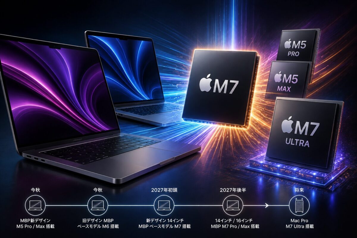 M6上位モデルのスキップが濃厚に。アップルが次世代「M7」開発を急ぐ理由