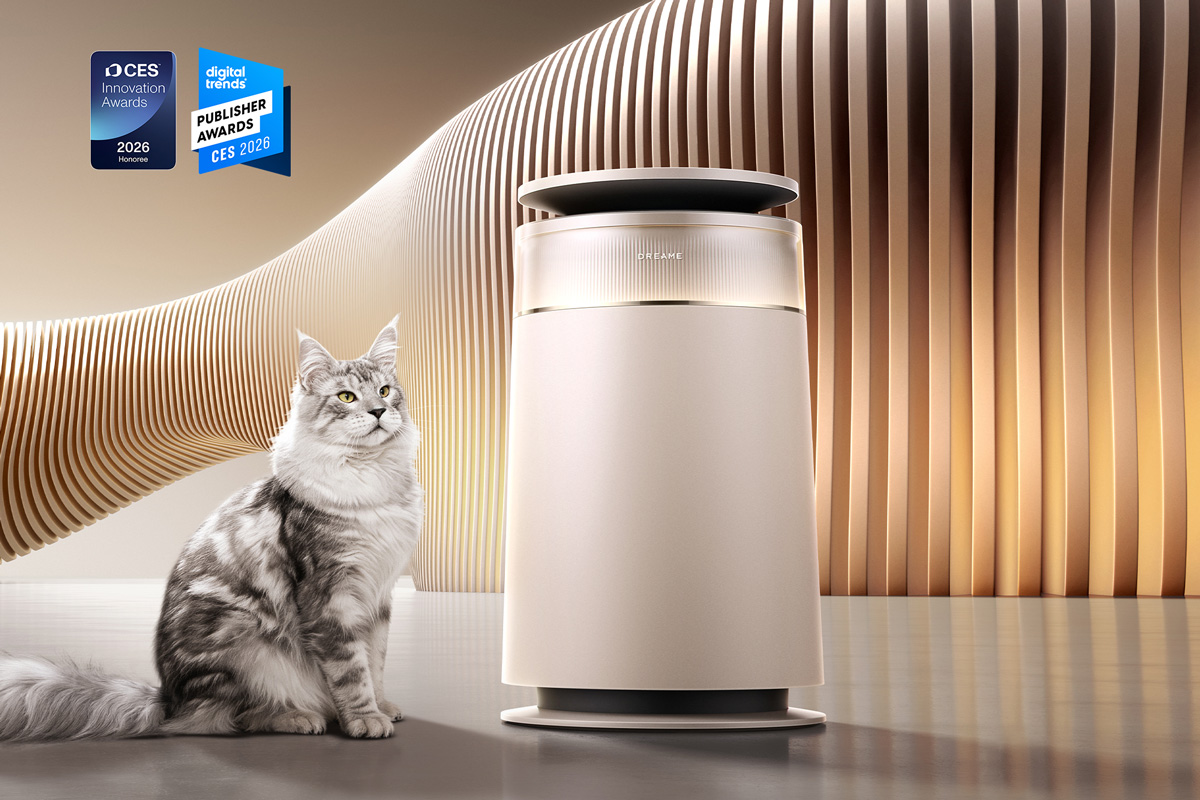 モフモフ猫の飼い主に朗報!? ペットの毛を99.5％集める空気清浄機「Dreame FP10」登場