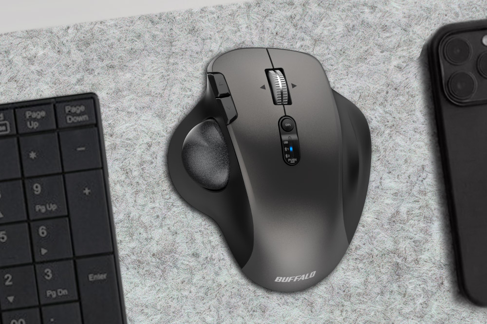 「トラックボール、使いこなせる？」不安な初心者に配慮したバッファロー初の「BSTBB700X」登場