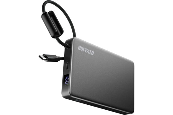 安全性が高いバッファローの半固体モバイルバッテリーが17％オフで5000円以下に！