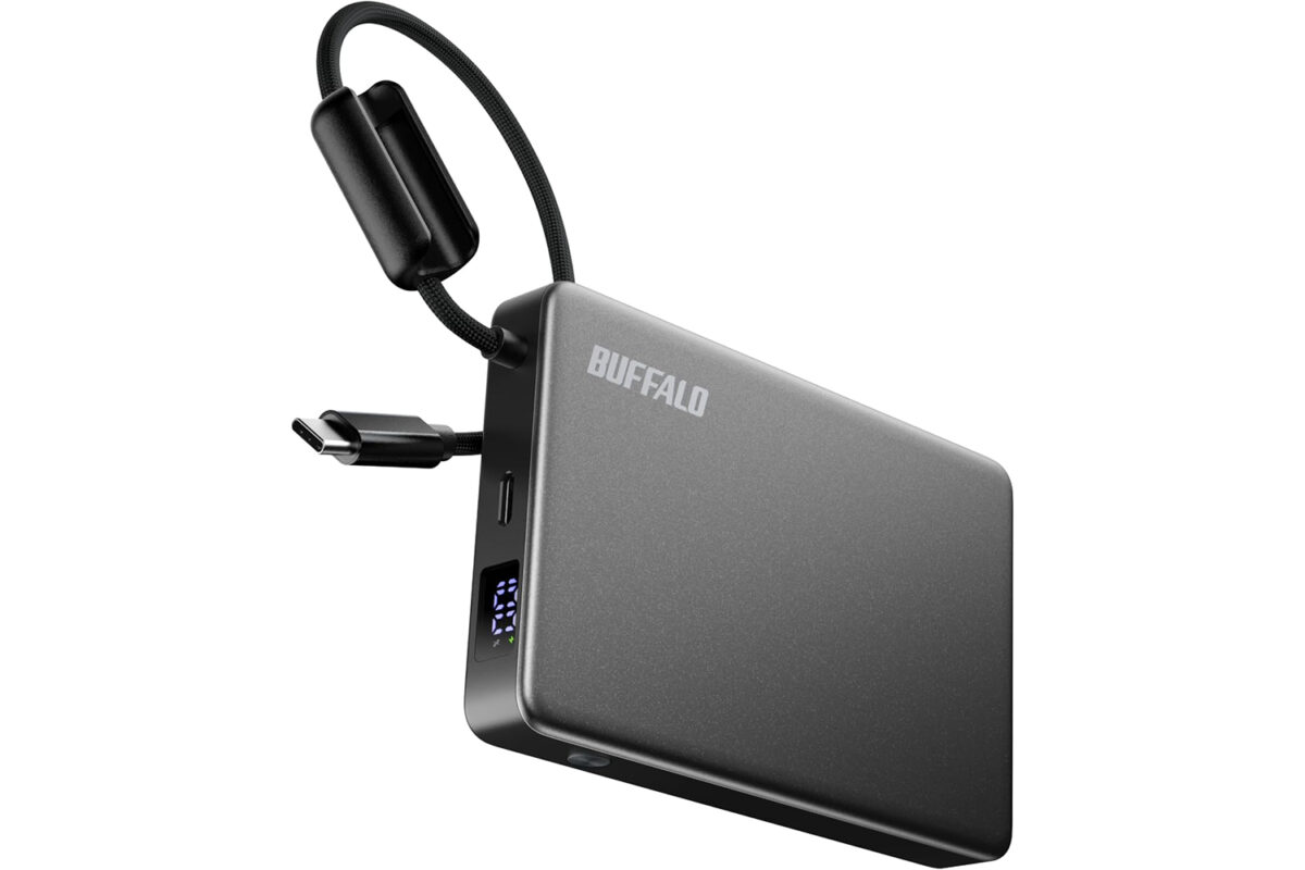 安全性が高いバッファローの半固体モバイルバッテリーが17％オフで5000円以下に！