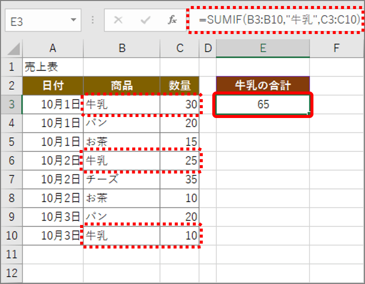 エクセル 表から特定の項目だけを合計 通常のsum関数じゃできない 条件付き計算 ワザ Getnavi Web ゲットナビ