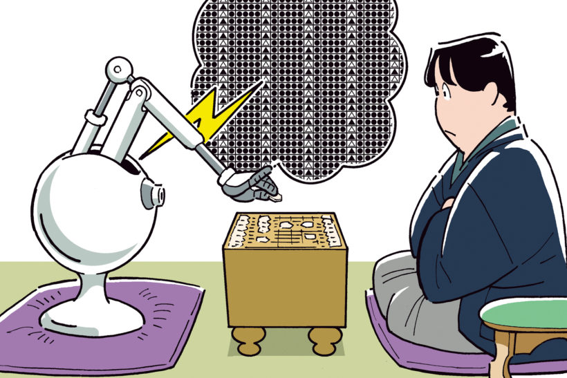 ↑AIは将棋ソフトなどでも活用。戦況を踏まえながら、蓄積された膨大なデータから最適な一手を導き出す