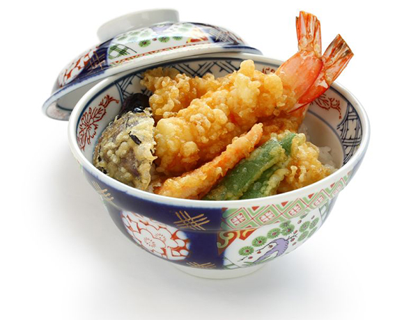 12124766 - prawn tempura bowl, japanese food