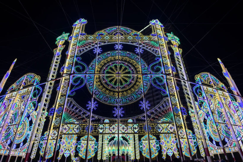85150586 - kobe, japan - december 9, 2016 - kobe luminarie is a light festival held in kobe, japan, every december since 1995 to commemorate the great hanshin earthquake of that year.