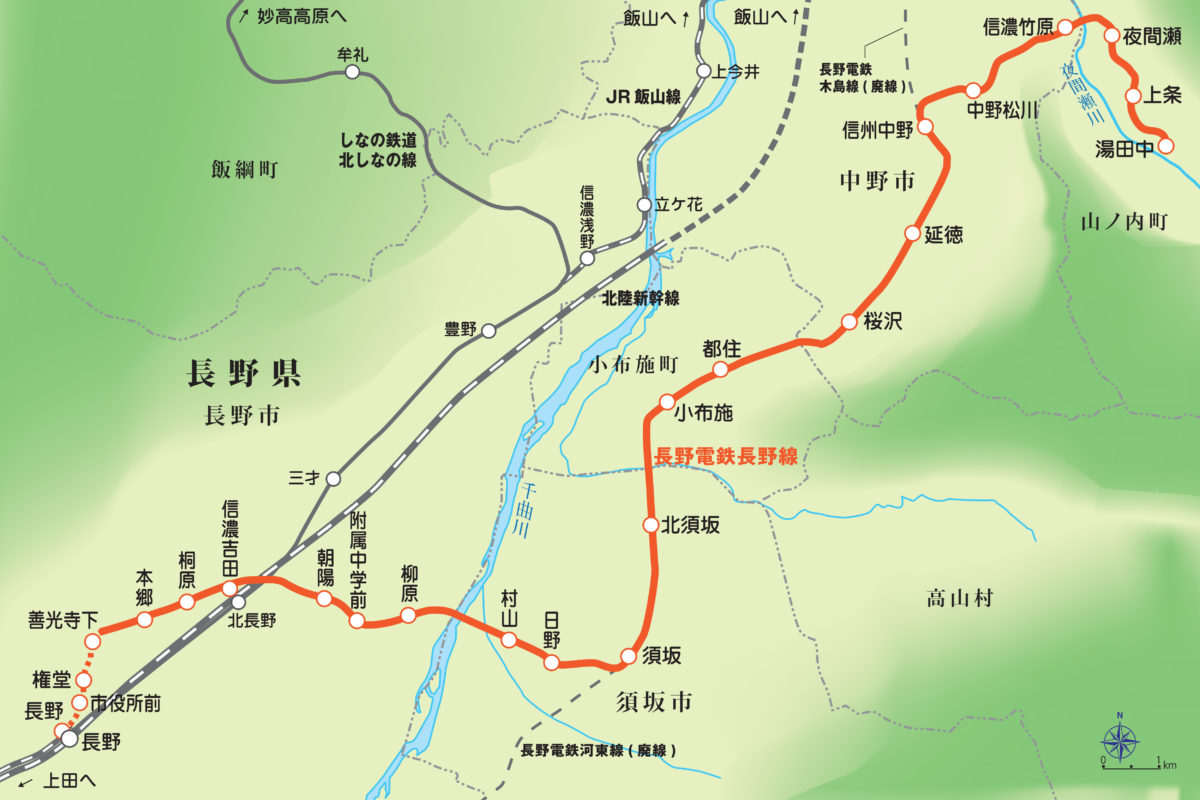 長野 電鉄 路線 図