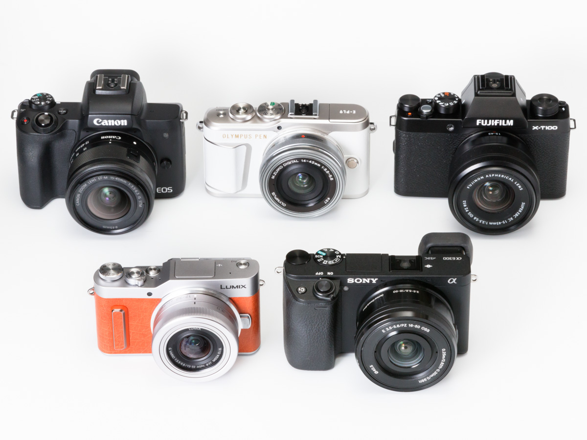 保存版 人気ミラーレスカメラ5台を徹底比較 初級者が見るべきポイントをプロが解説 外観 基本仕様編 Getnavi Web Goo ニュース