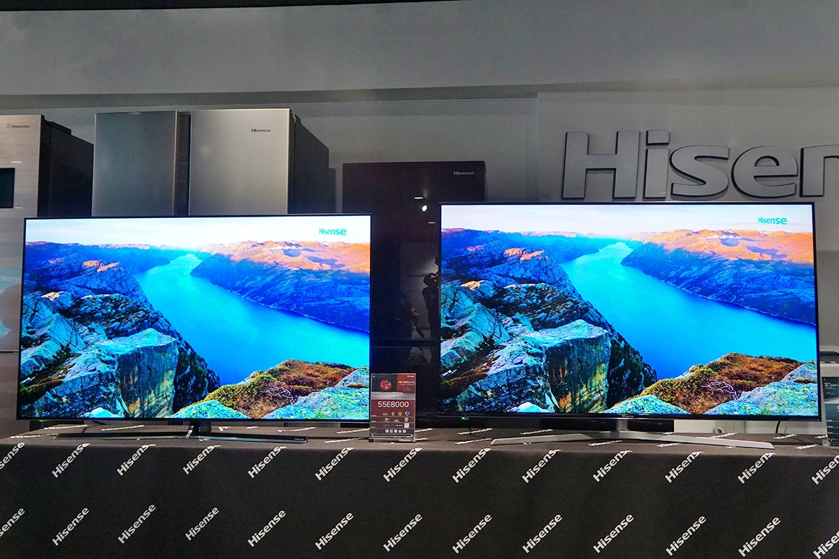 55型 テレビ 美品 Hisense ハイセンス 55E8000 TV 家電 - テレビ