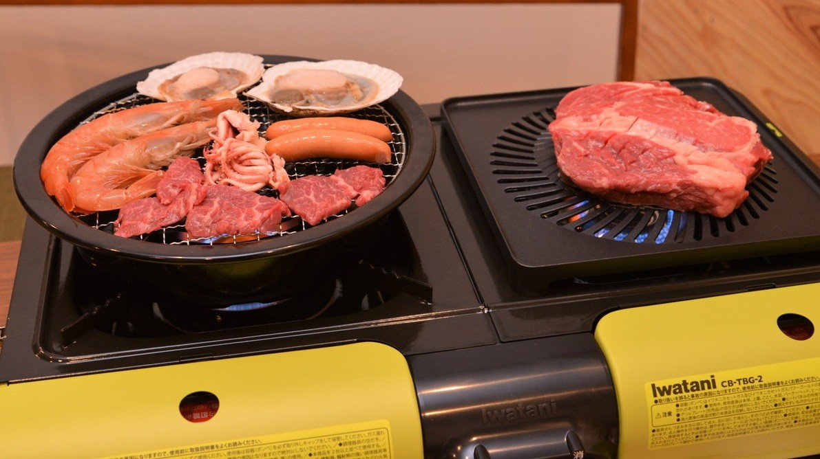 Iwatani イワタニ BBQコンロ カセットコンロ 2口 - 調理機器