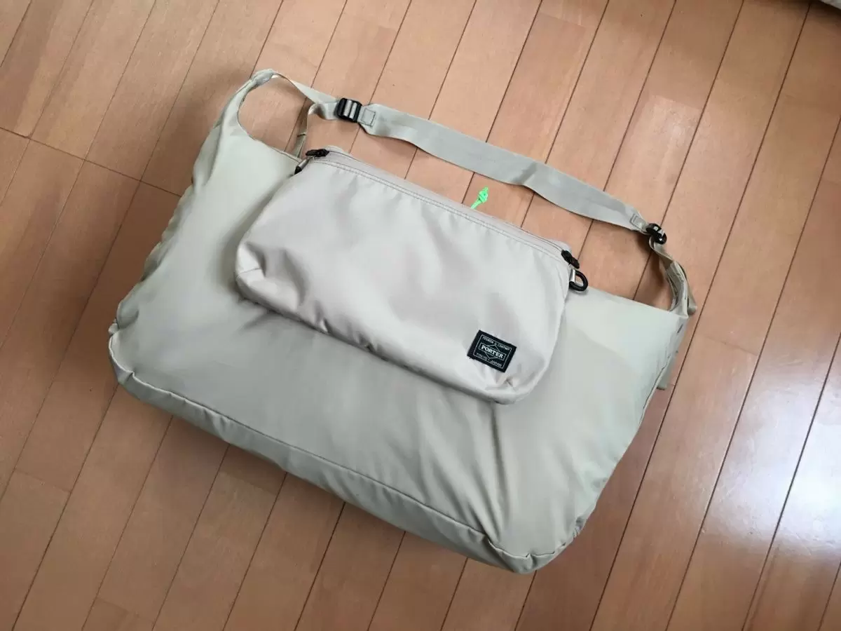 新品同様】ポーター ドラフト PORTER ショルダーバッグ ネイビー