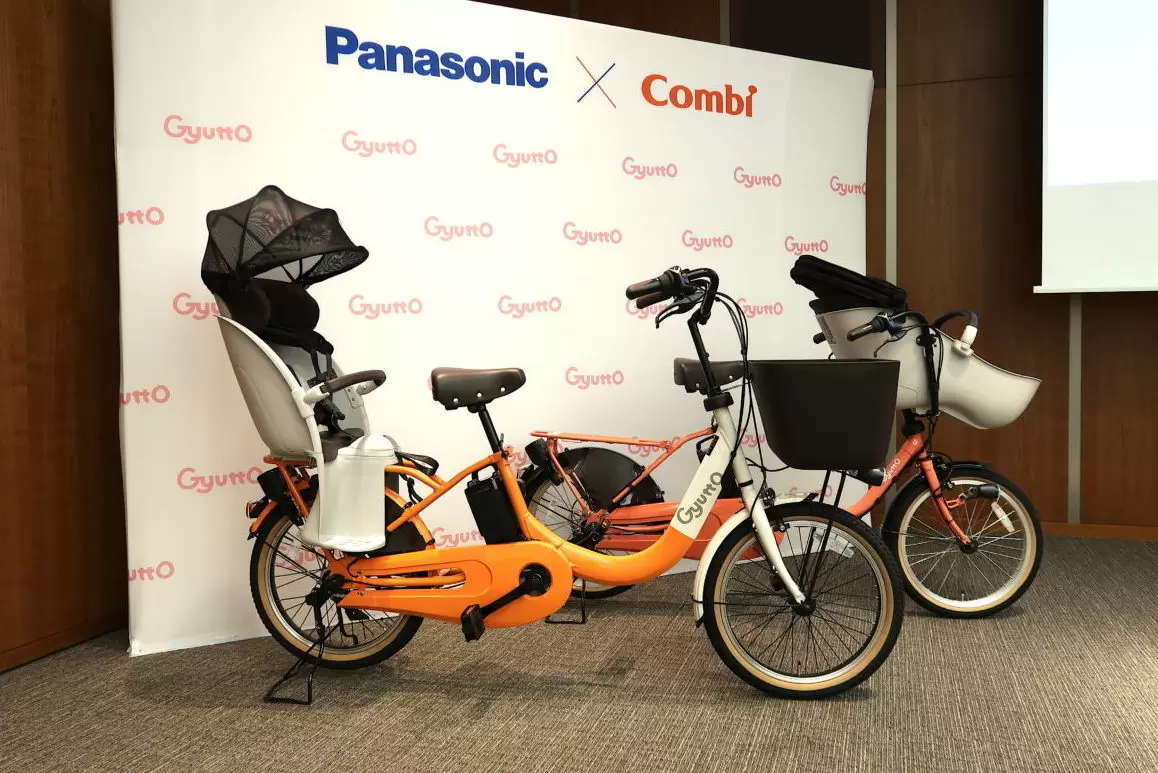 電動アシスト自転車 Panasonicギュット 子ども後のせ レインカバー付き 