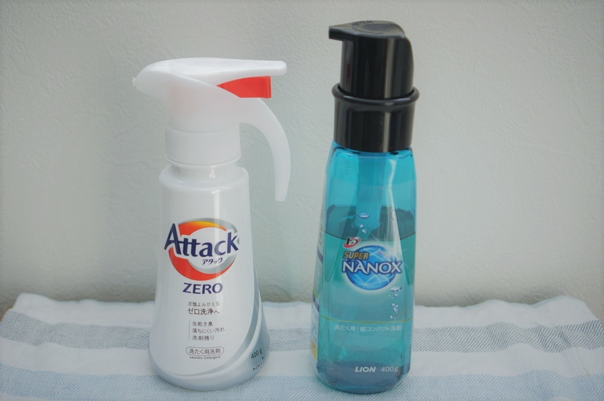 話題の「プッシュボトル洗剤」はどっちが使いやすい? 花王「アタックZERO」vsライオン「ナノックス」徹底比較 | GetNavi web ゲットナビ