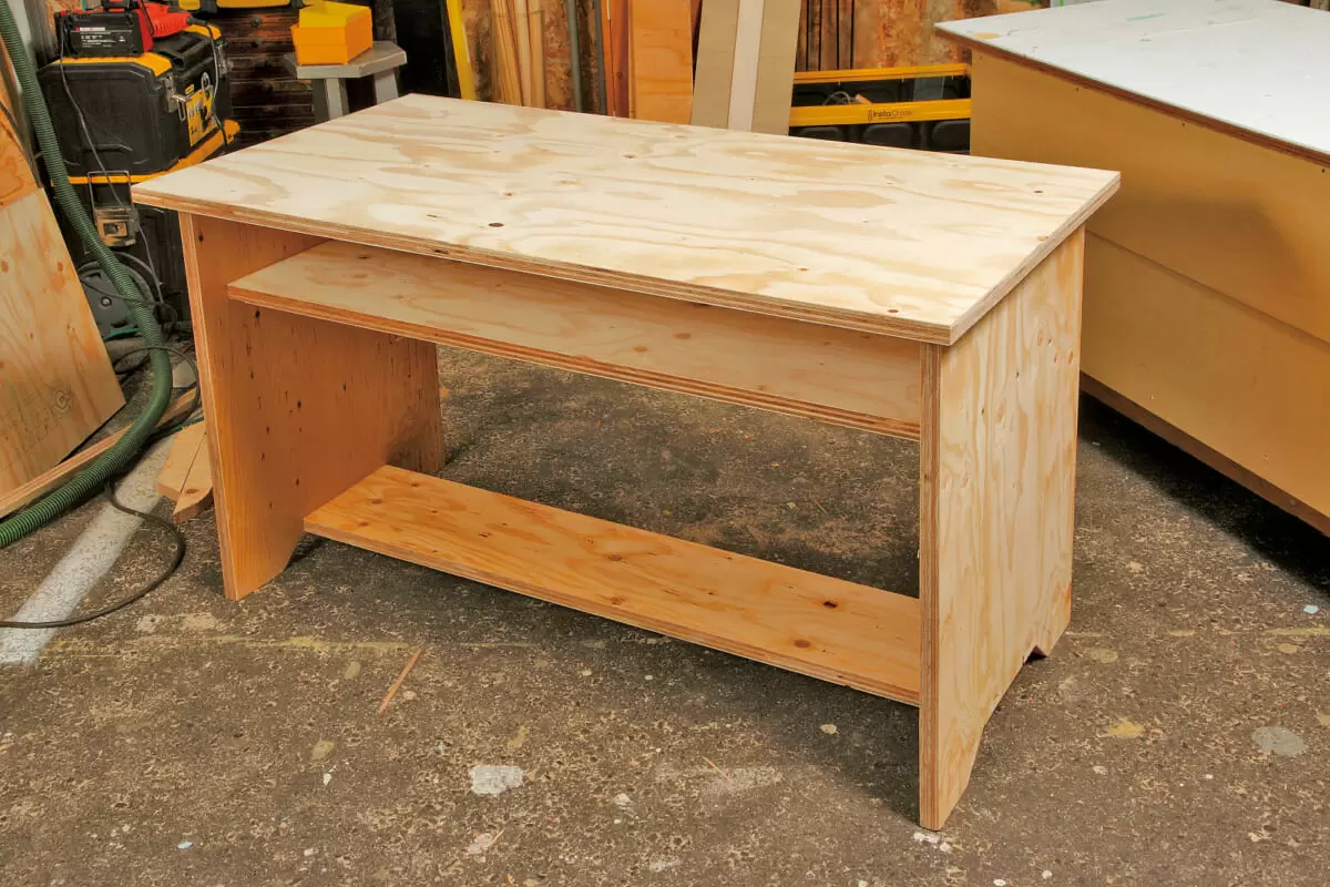 Diyで棚付きダイニングテーブルを作ろう 簡単カッコイイ 合板インテリアの作り方 ドゥーパ