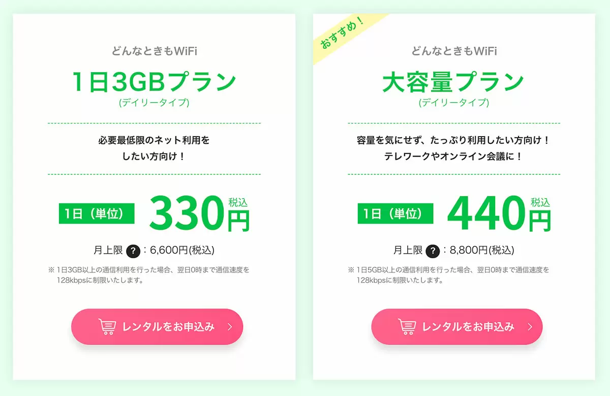 ポケット型Wi-Fiレンタル日本国内の最安値は？ 13社比較した期間