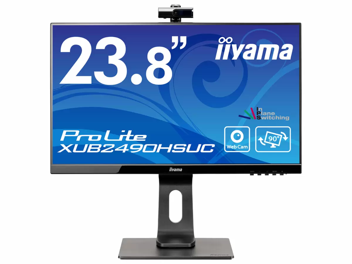 マイク内蔵WEBカメラ付き！ 23.8型IPSパネル採用、iiyama「ProLite