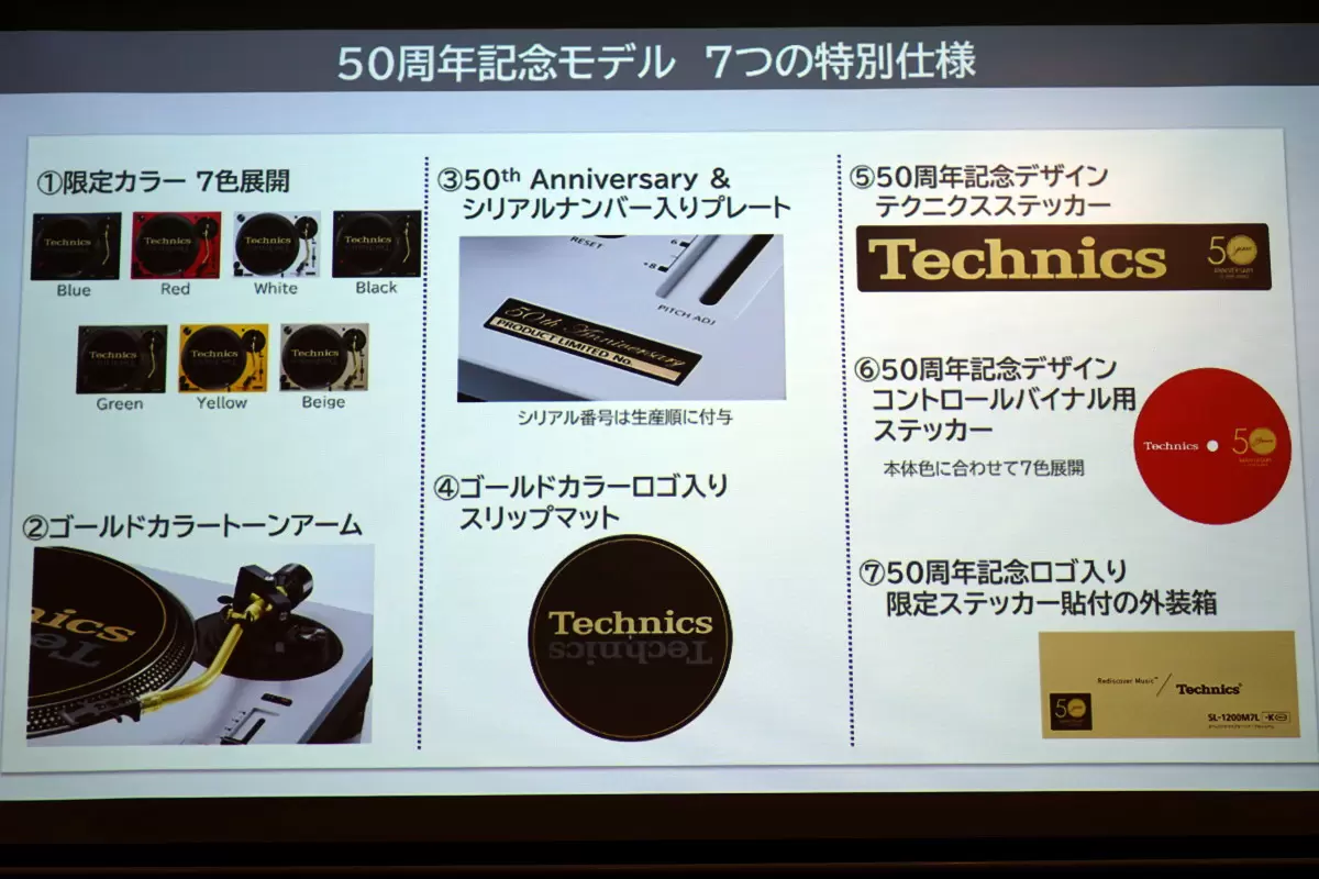 最新作の 50周年限定Technics 限定！発売50周年記念の特別仕様「SL-1200M7L」のカラーについて、実機紹介！ SL-1200M7L-G  GREEN テクニクス www.subnet.co.jp