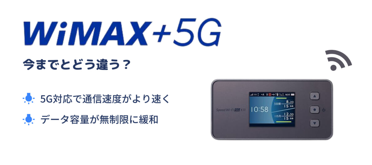 WiMAX 5G 違い