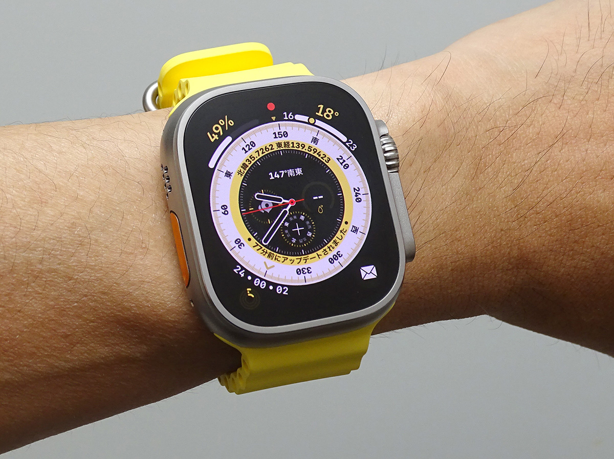 Apple Watch Ultra 49mm イエローオーシャンバンド