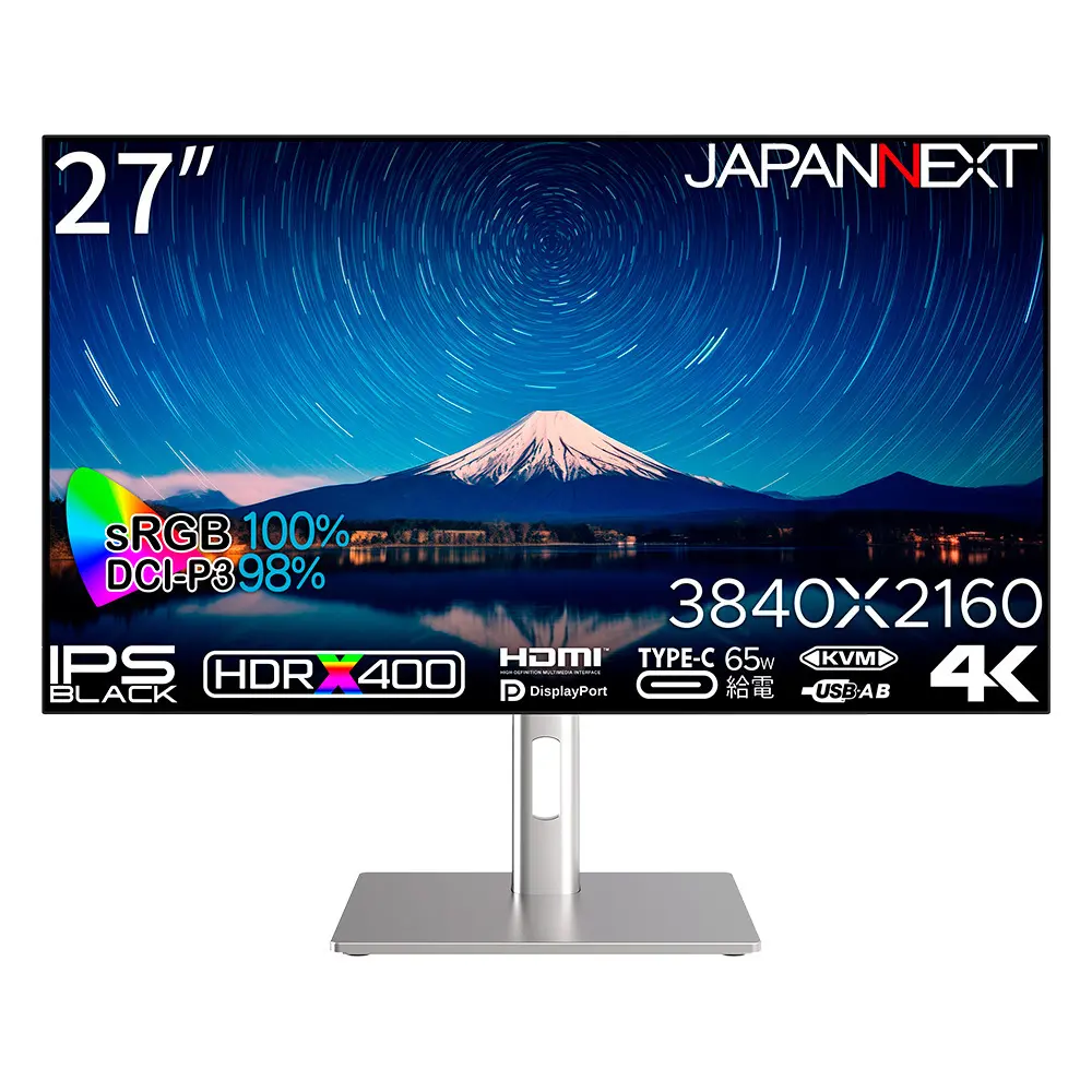 Amazon限定で5万以下で買えちゃう！ JAPANNEXT、4辺フレームレスデザインの4K液晶モニターを発売 | GetNavi web ゲットナビ