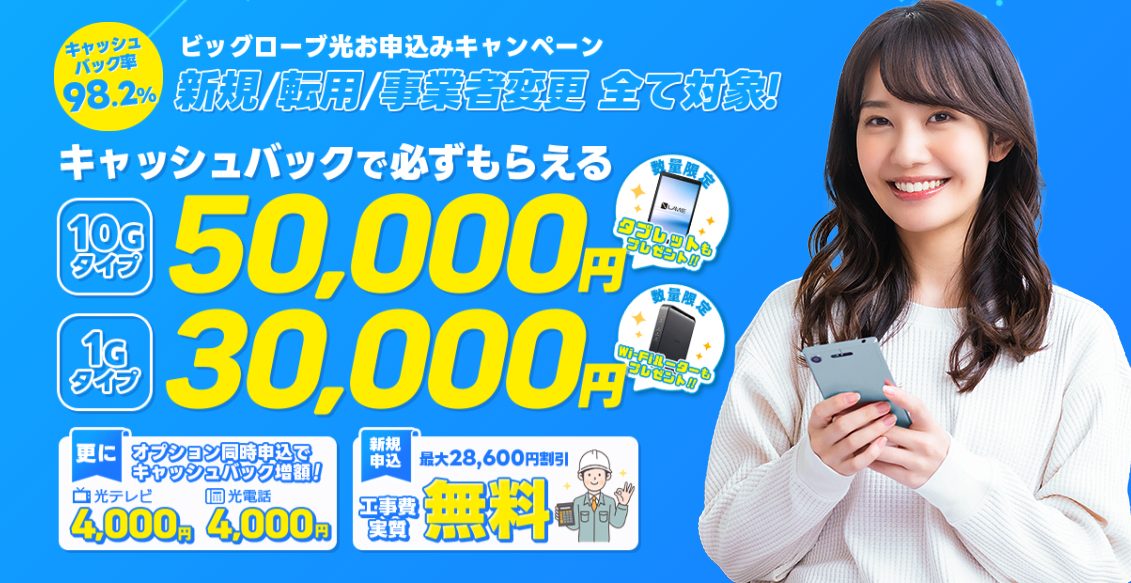 ビッグローブ光