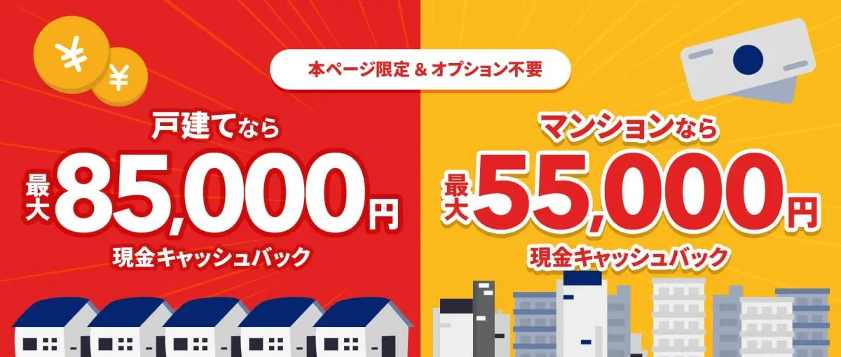 NURO光の最大85,000円キャンペーン