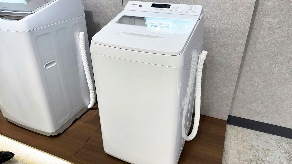 一人暮らしが待望!ハイセンスから5.5kgタテ型洗濯機で日本初と 一人暮らしが待望!ハイセンスから5.5kgタテ型洗濯機で日本初と