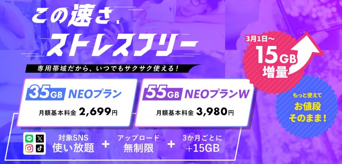 NUROモバイルNEOプラン